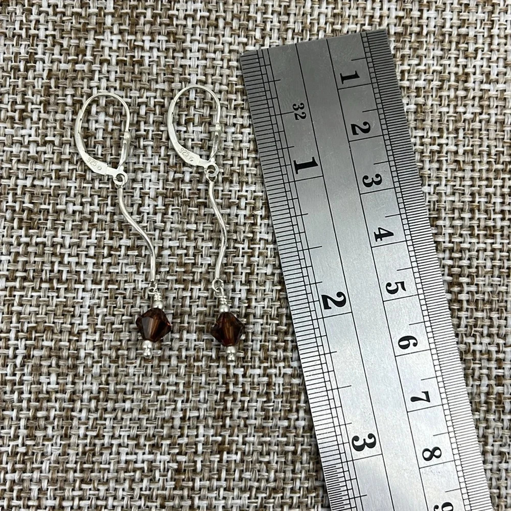Sterling silver adjustable 16-18 necklace with matching earrings - Picture 6 of 12